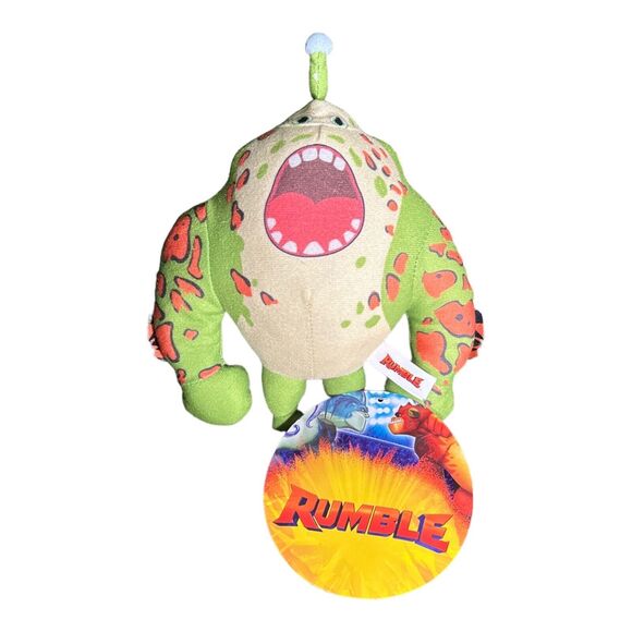Axe Hammer Rumble Paramount Licensed 2021 8” Plush Monster Alien Toy Factory NWT - Picture 1 of 6